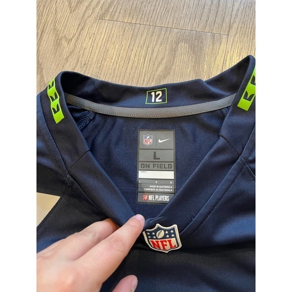 Nike‎ mens Seattle Seahawks #3 Russel Wilson NFL on field jersey large - Picture 2 of 6